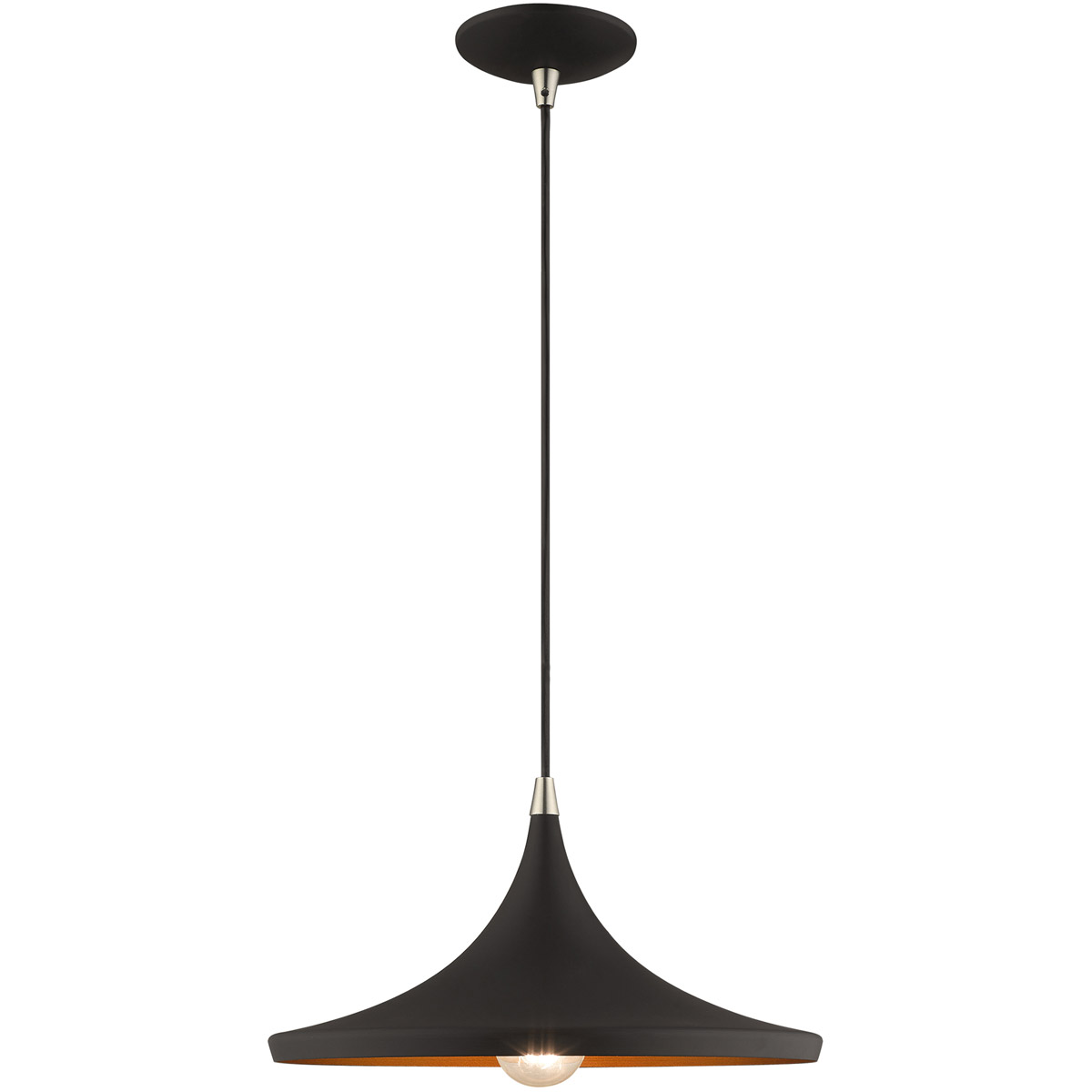 Allison 1 Light 14 inch Black Mini Pendant Ceiling Light