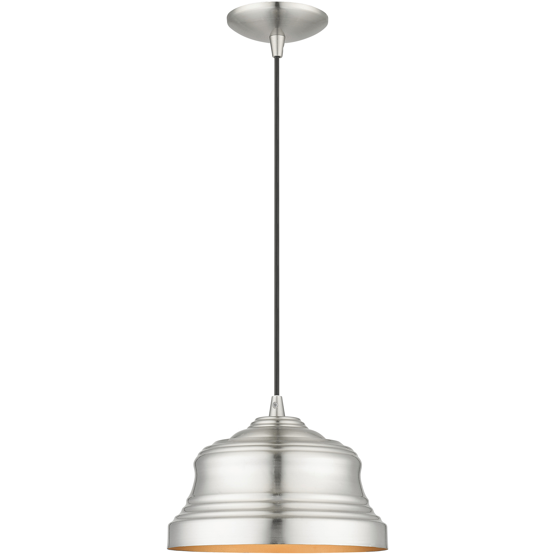 Endicott 1 Light 10 inch Brushed Nickel Pendant Ceiling Light