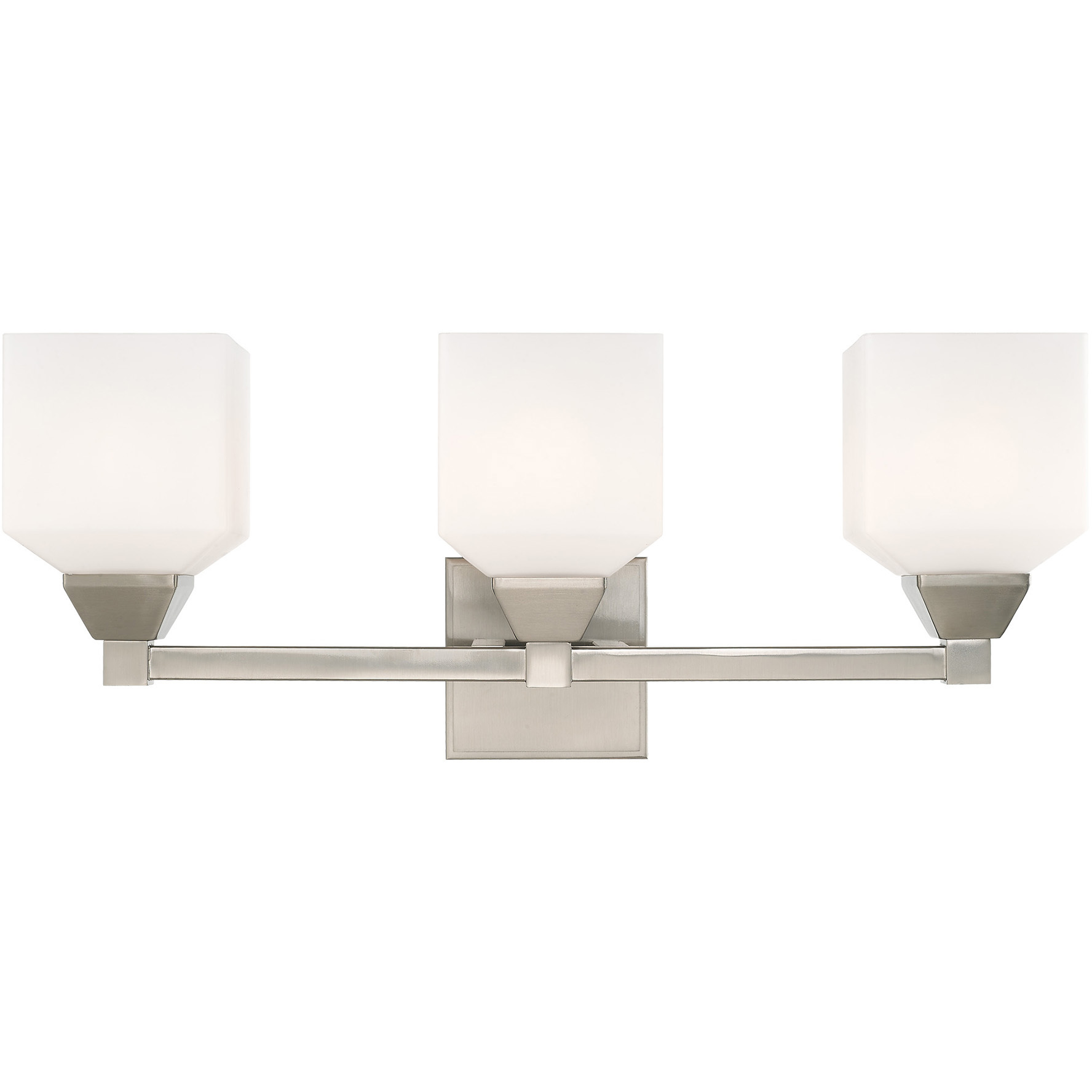 Aragon 3 Light 23 inch Brushed Nickel Vanity Sconce Wall Light