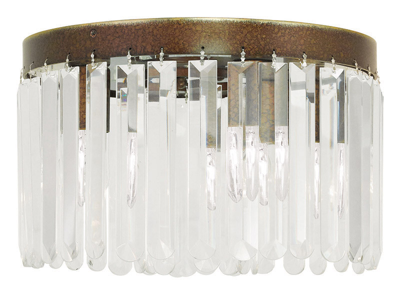 Ashton 4 Light 13 inch Hand Painted Palacial Bronze Flush Mount Ceiling Light