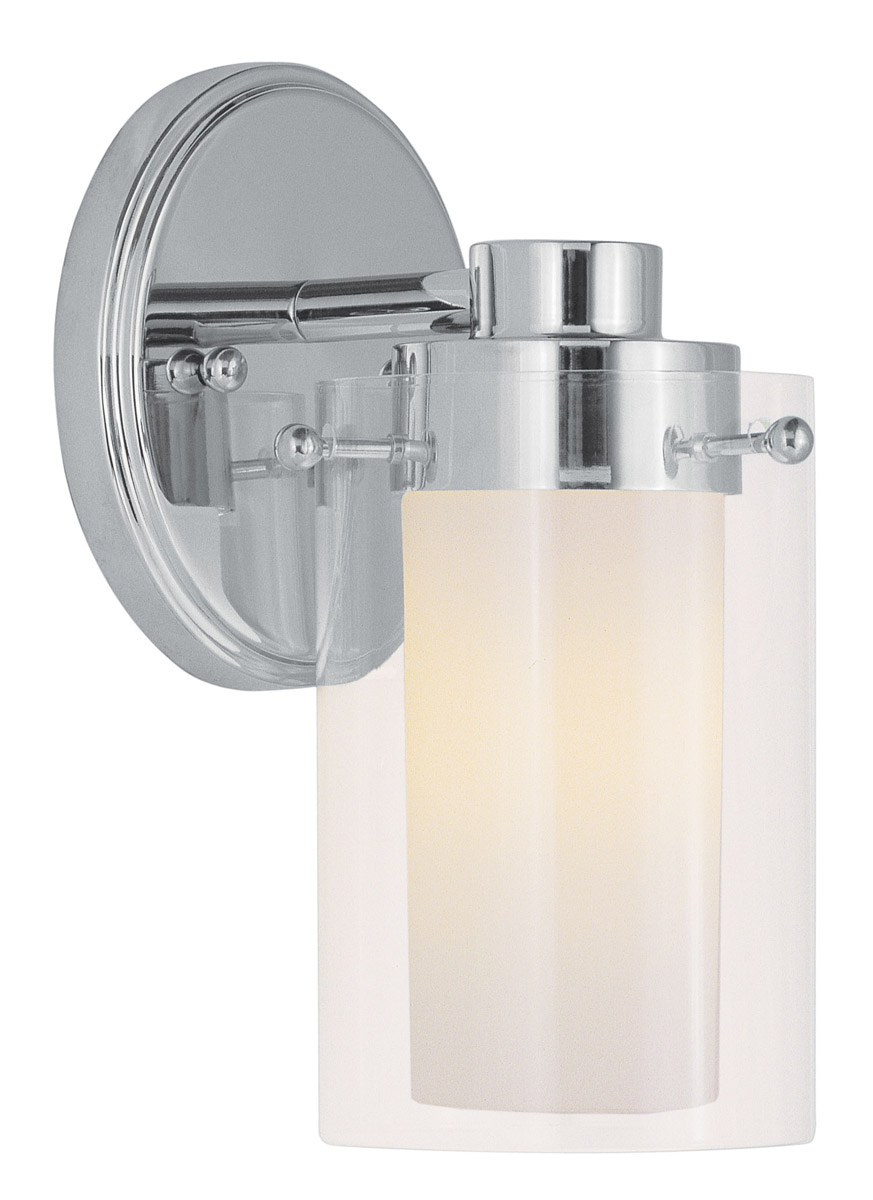 Manhattan 1 Light 5 inch Polished Chrome Bath Vanity Wall Light
