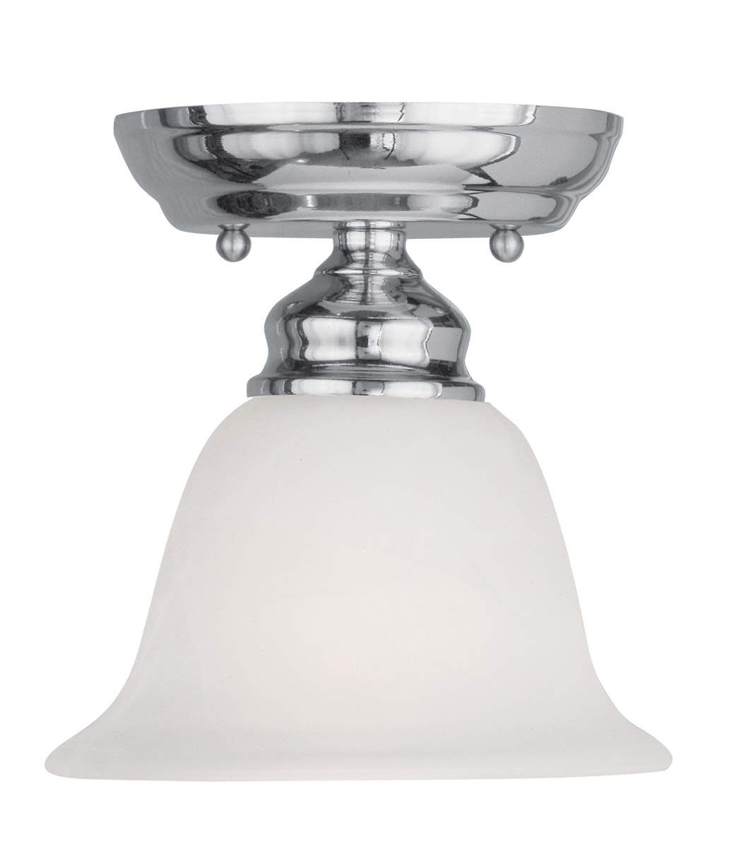 Essex 1 Light 6.25 inch Polished Chrome Semi-Flush Mount Ceiling Light