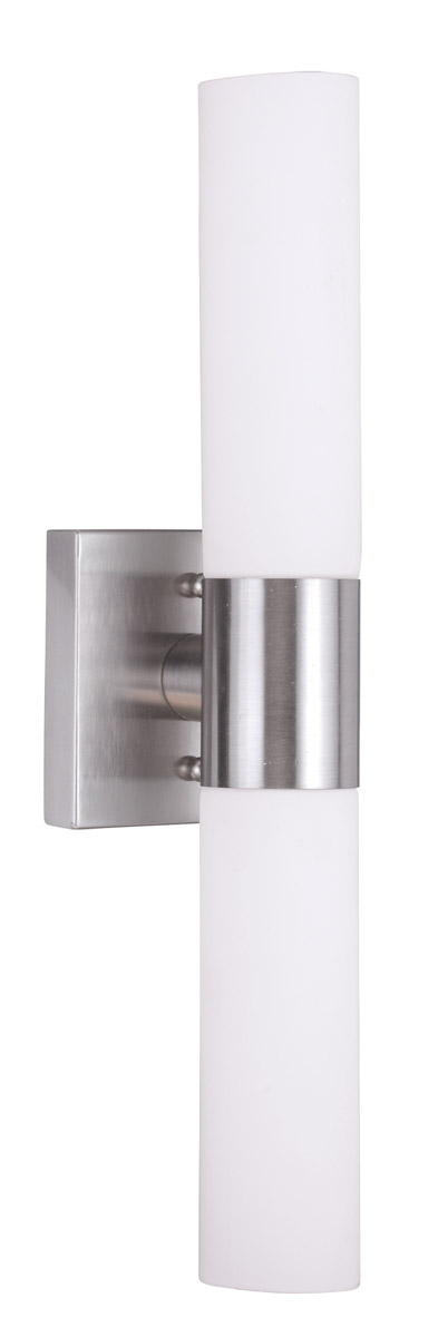 Aero 2 Light 17.75 inch Brushed Nickel ADA Bath Vanity Wall Light
