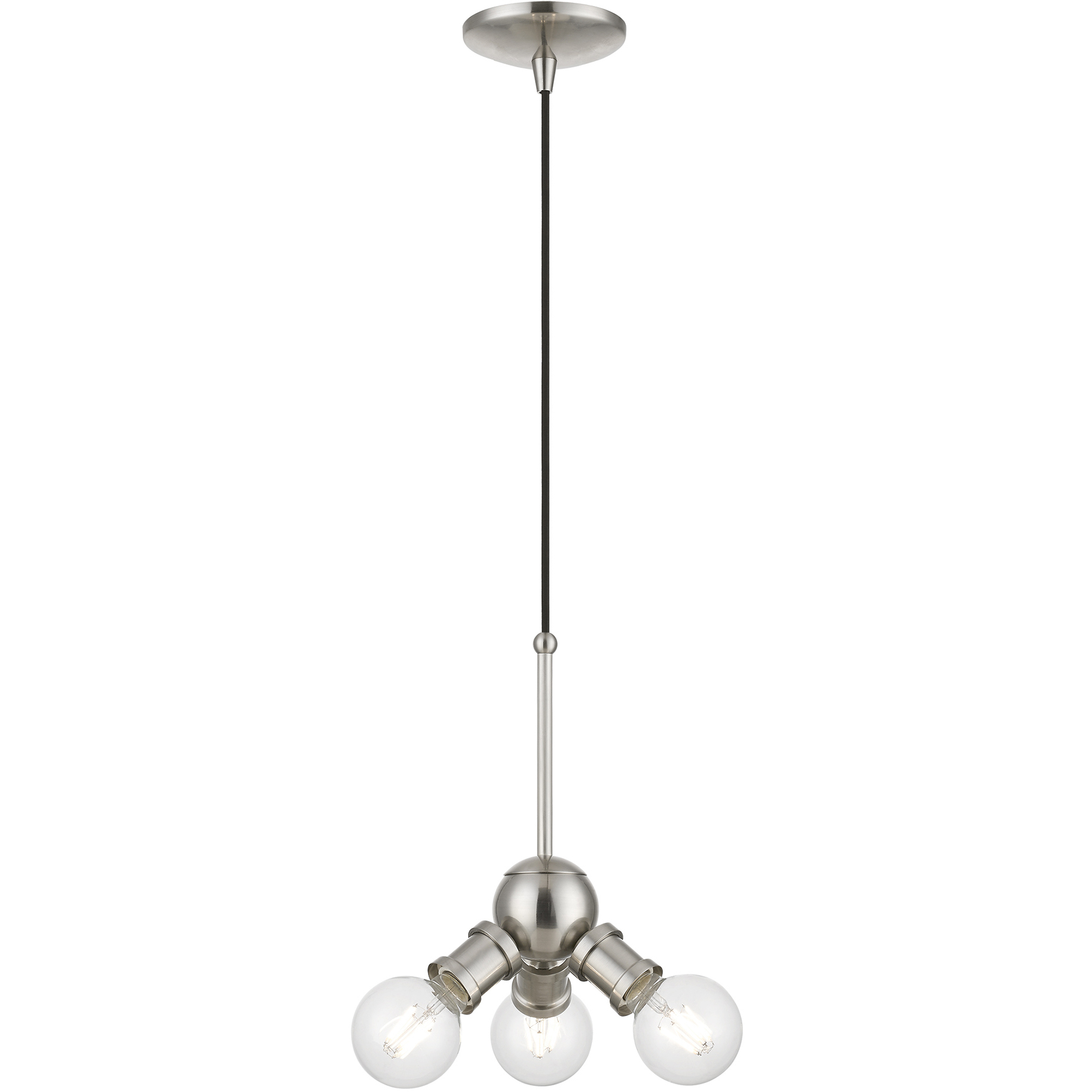 Lansdale 3 Light 7 inch Brushed Nickel Pendant Ceiling Light