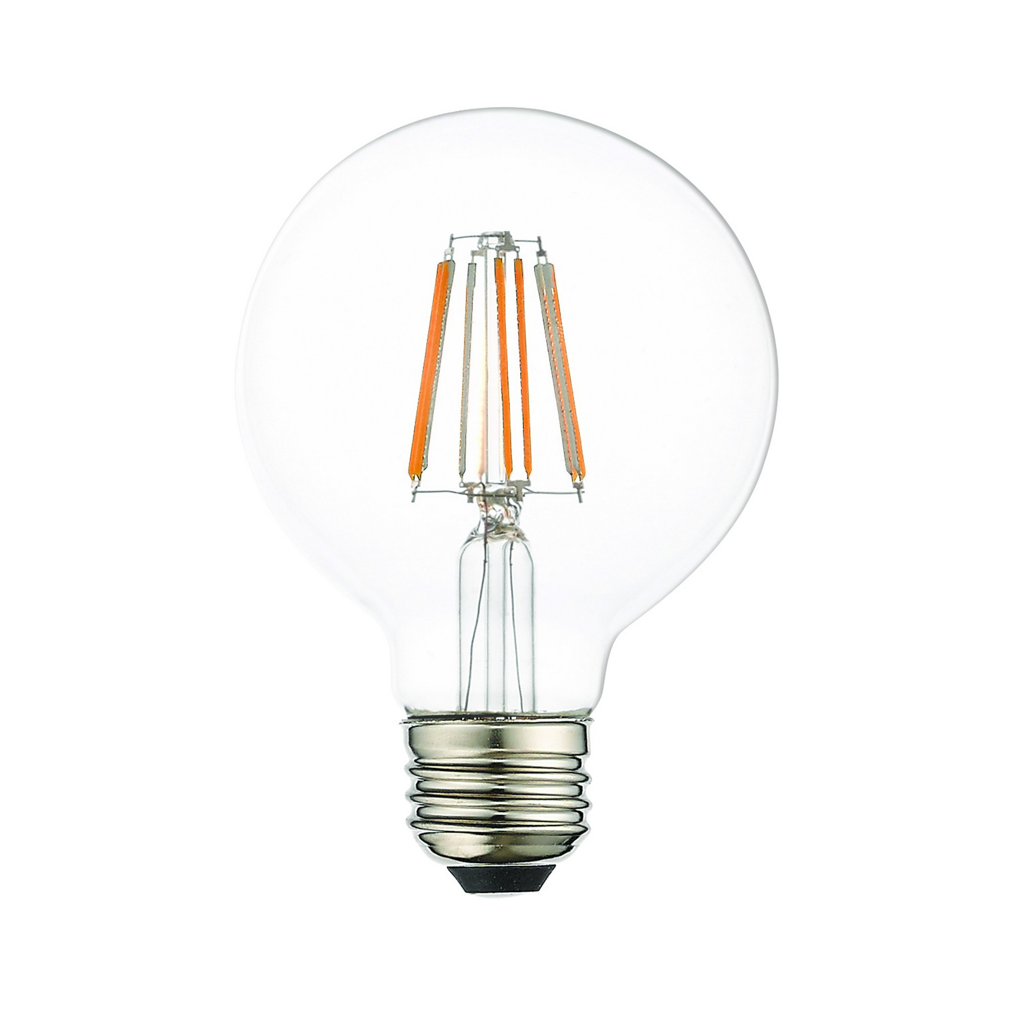 Allison LED G25 Globe E26 Medium Base 8 watt 3000K Filament LED Bulb in 10, Pack of 10