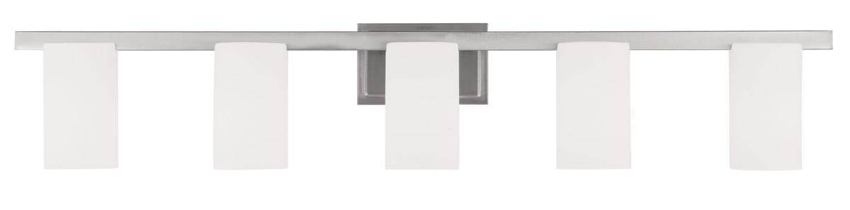 Astoria 5 Light 43.75 inch Brushed Nickel Bath Vanity Wall Light