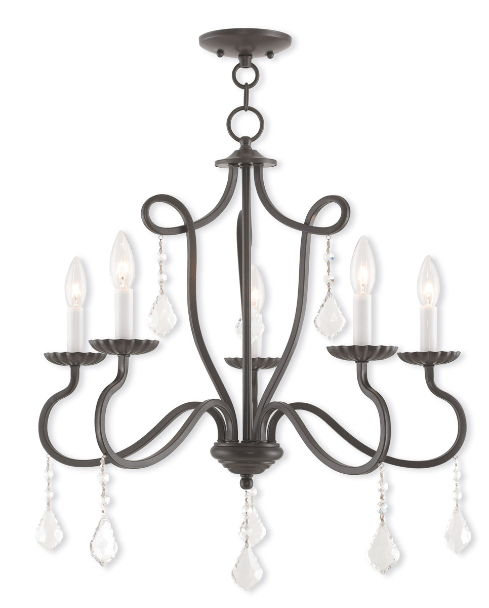 Callisto 5 Light 24 inch English Bronze Chandelier Ceiling Light
