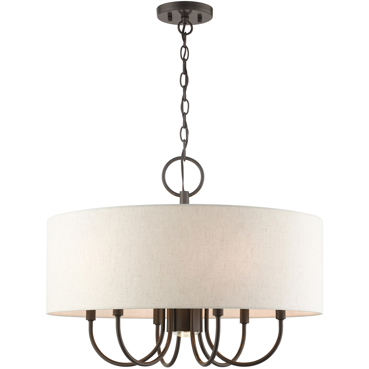 Blossom 7 Light 24 inch English Bronze Pendant Chandelier Ceiling Light