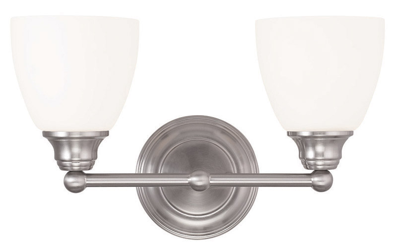 Somerville 2 Light 15 inch Brushed Nickel Bath Vanity Wall Light
