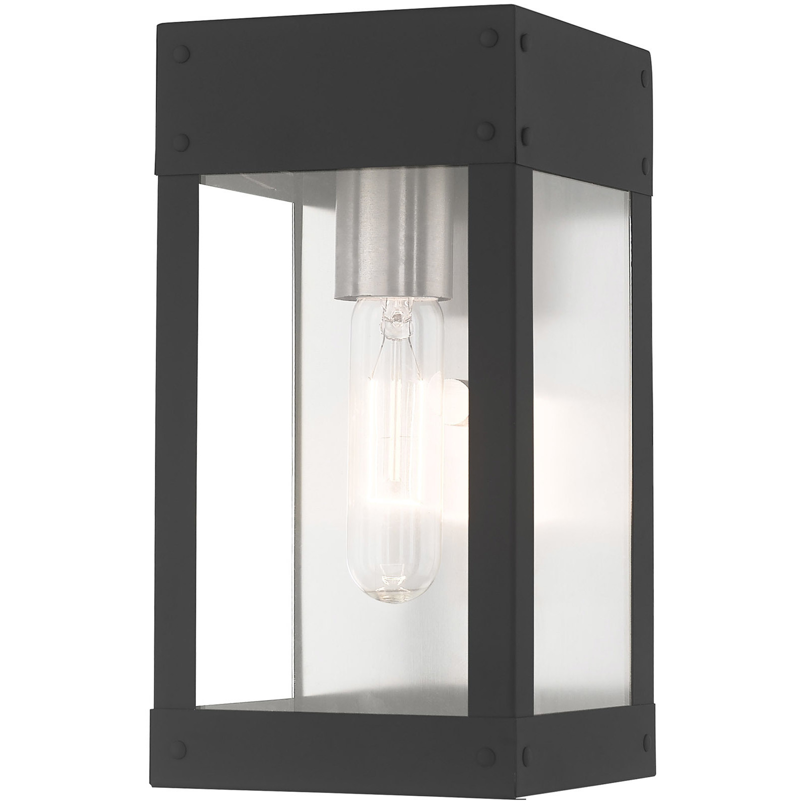 Barrett 1 Light 10 inch Scandinavian Gray Outdoor Wall Lantern