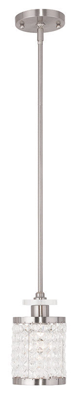 Grammercy 1 Light 5 inch Brushed Nickel Mini Pendant Ceiling Light