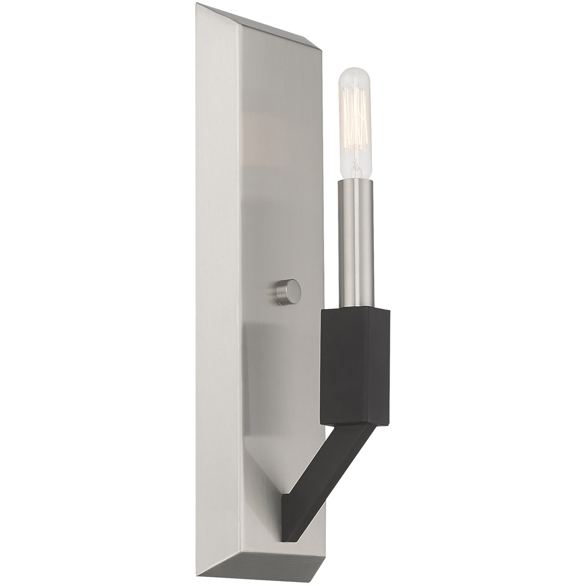 Beckett 1 Light 5 inch Brushed Nickel & Black ADA ADA Wall Sconce Wall Light