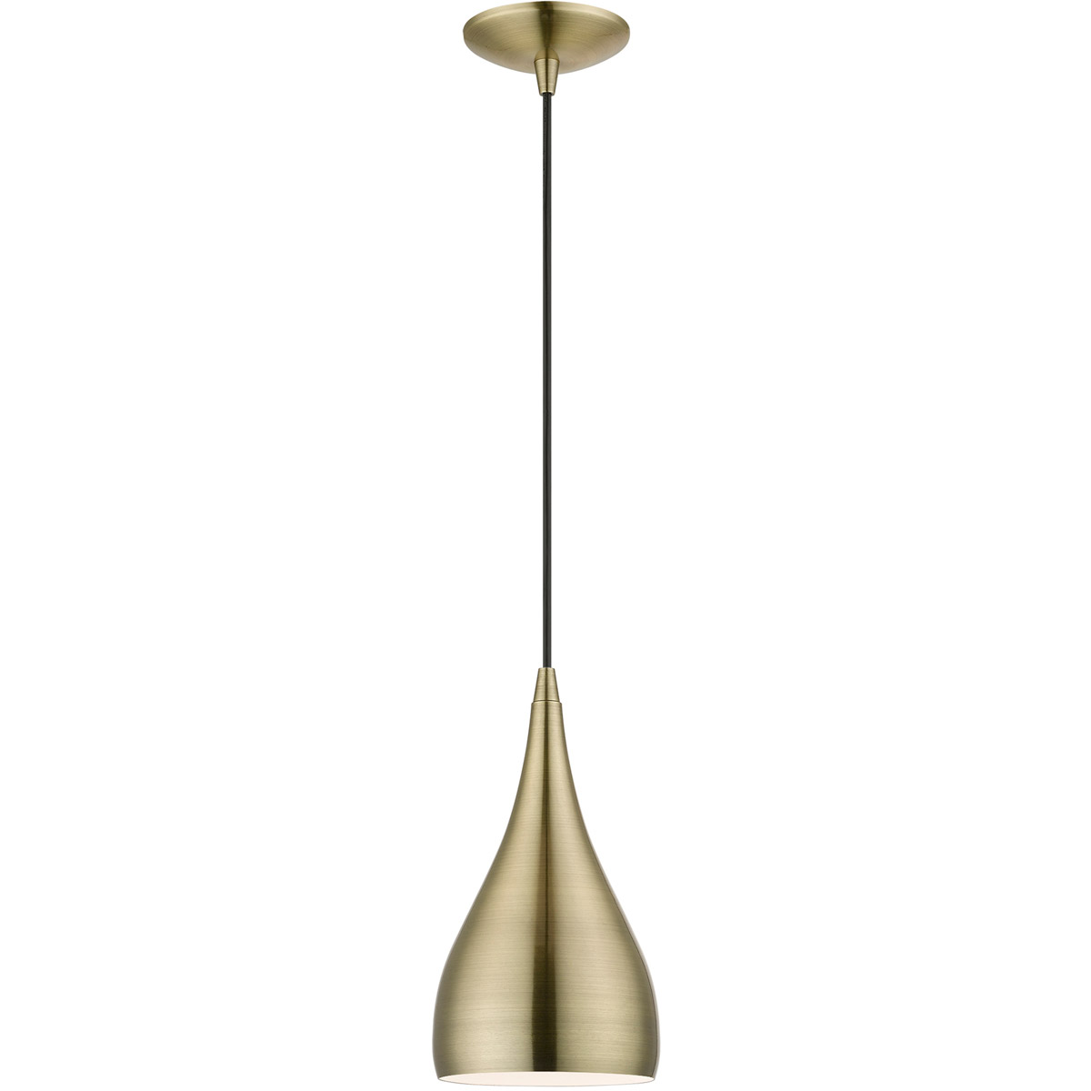 Amador 1 Light 6.25 inch Antique Brass Pendant Ceiling Light