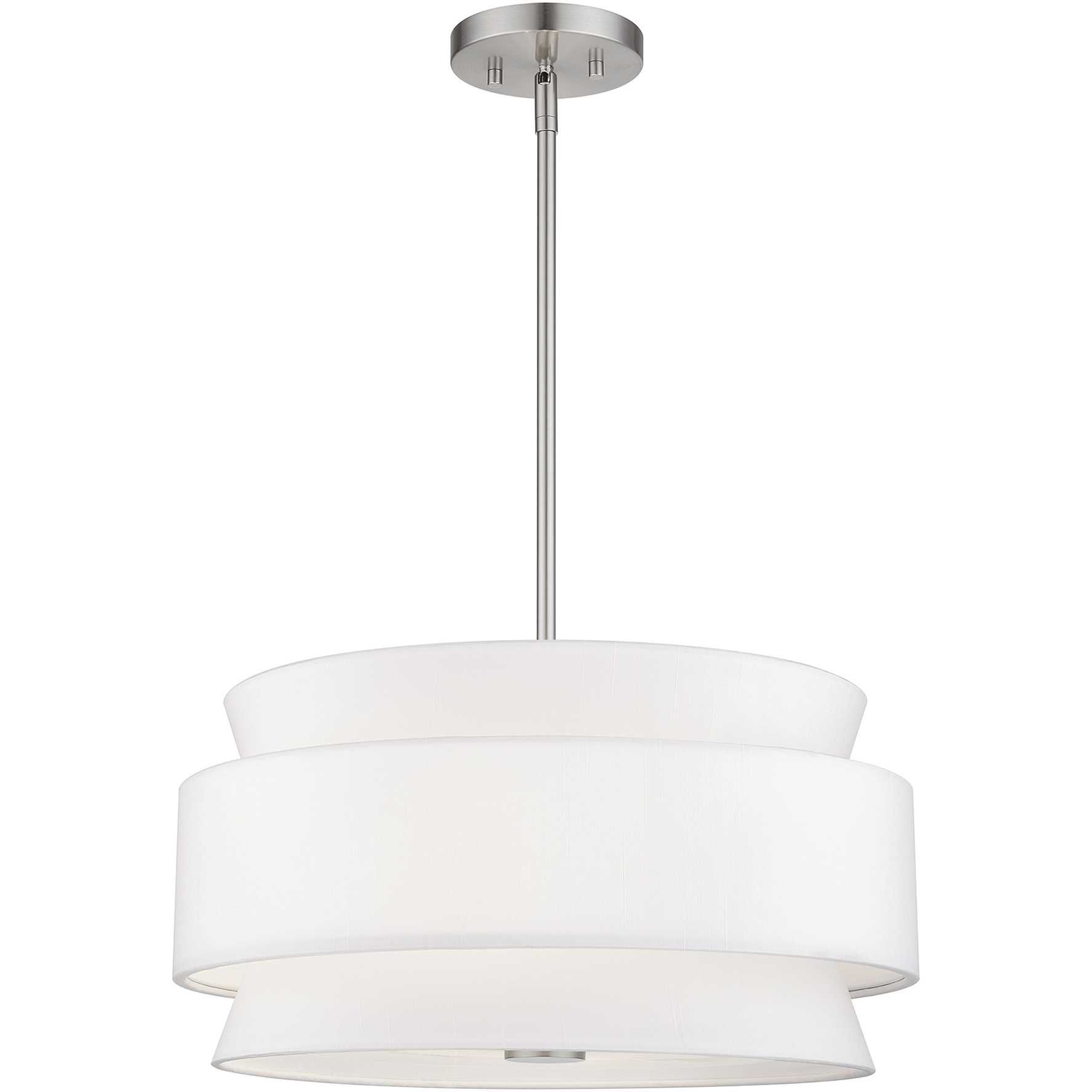 Fontana 4 Light 18 inch Brushed Nickel Pendant Chandelier Ceiling Light