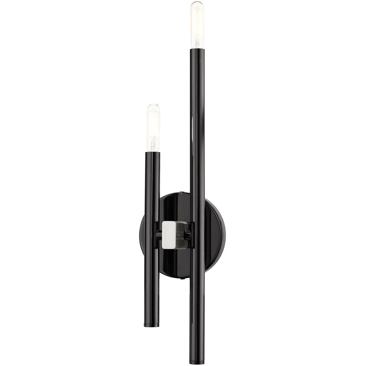 Denmark 2 Light 5.13 inch Black Chrome ADA ADA Double Sconce Wall Light
