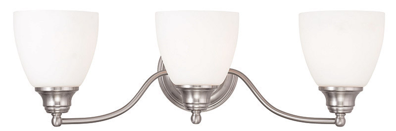 Somerville 3 Light 23 inch Brushed Nickel Bath Vanity Wall Light