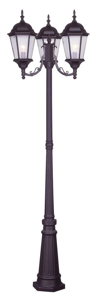 Hamilton 3 Light 86 inch Bronze Outdoor 3 Head Post