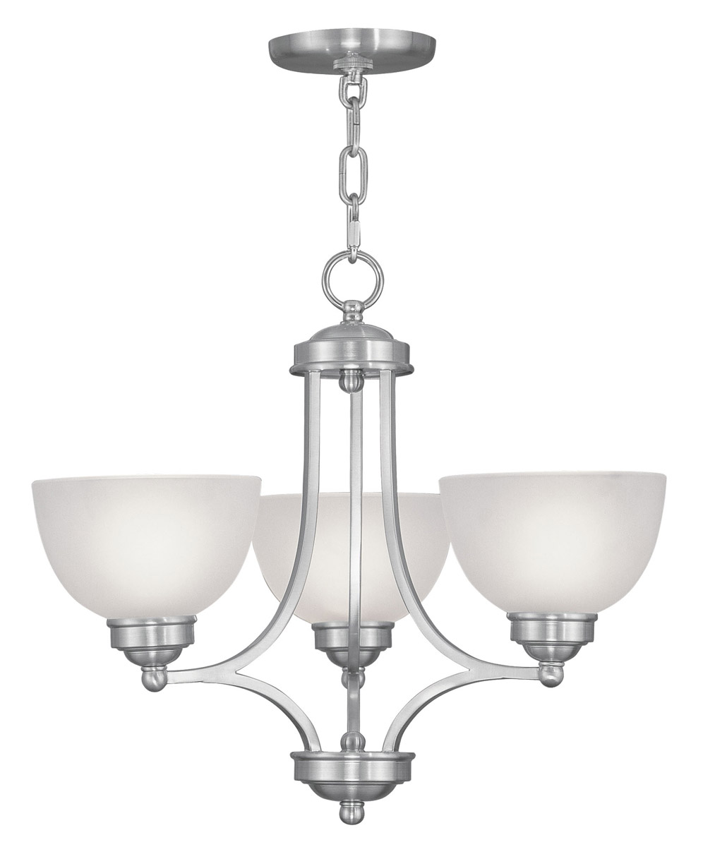 Somerset 3 Light 20 inch Brushed Nickel Chandelier Ceiling Light
