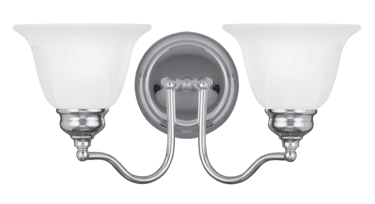 Essex 2 Light 15.25 inch Polished Chrome Bath Vanity Wall Light