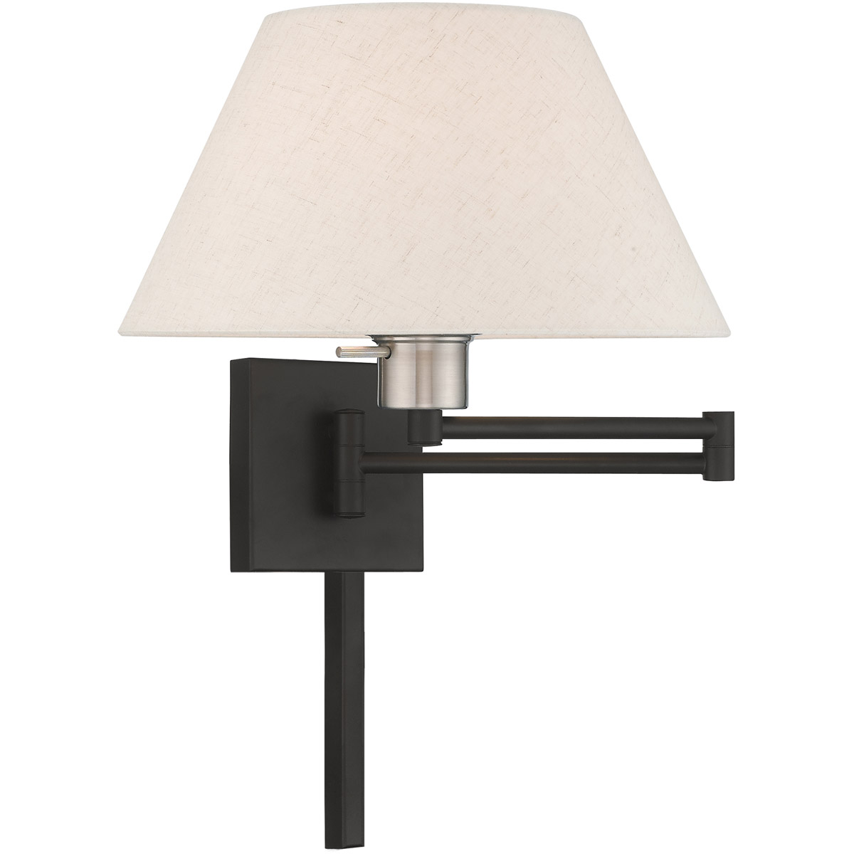 Allison 25 inch 100 watt Black Swing Arm Wall Lamp Wall Light