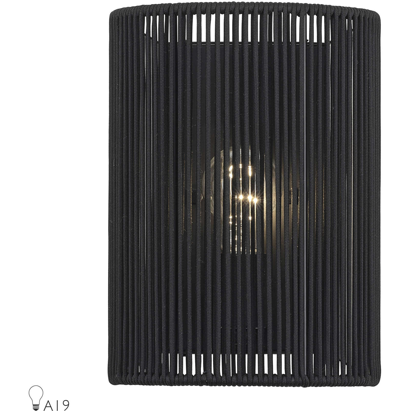 Acordia 1 Light 8 inch Black ADA ADA Sconce Wall Light