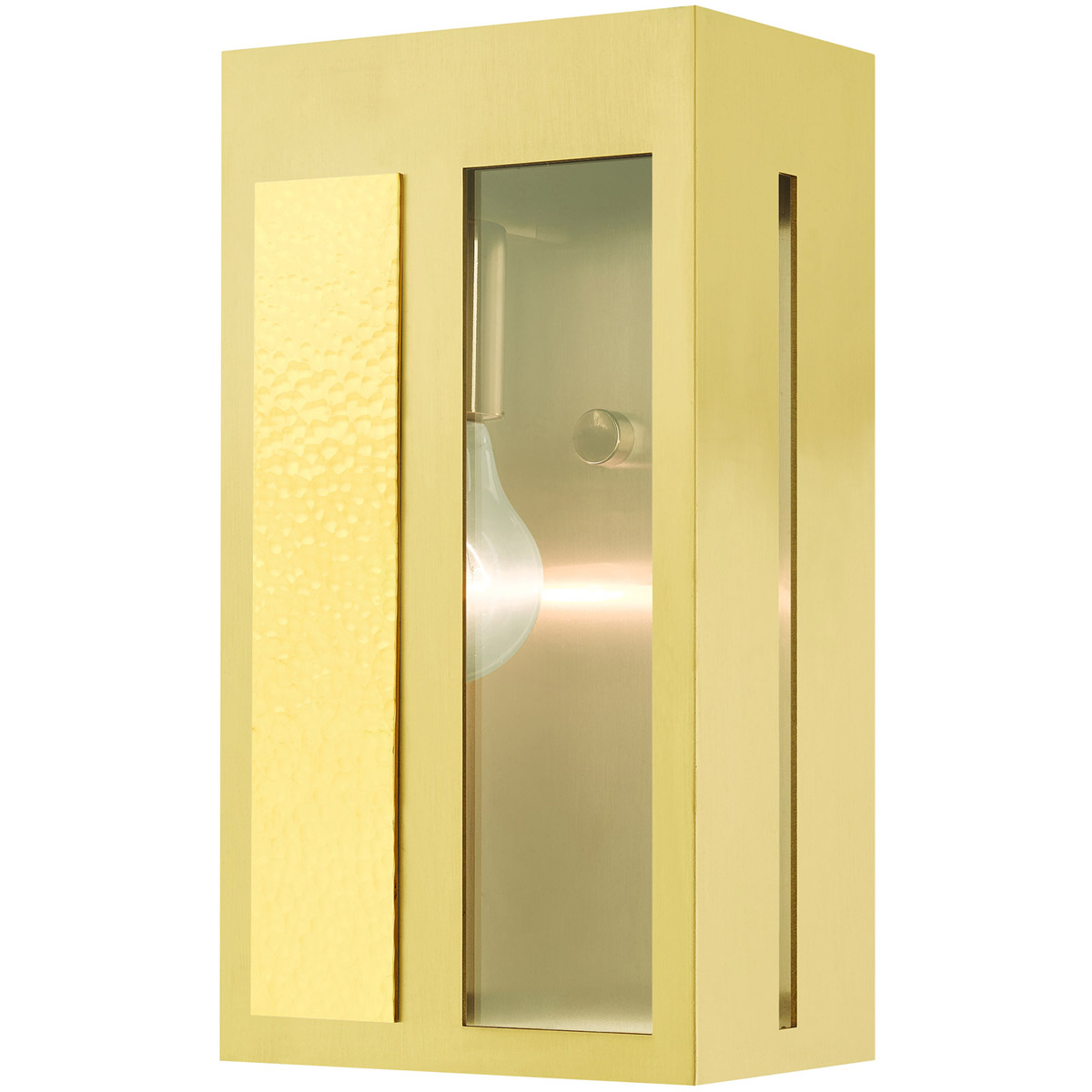 Lafayette 1 Light 11 inch Satin Brass Outdoor ADA Wall Lantern