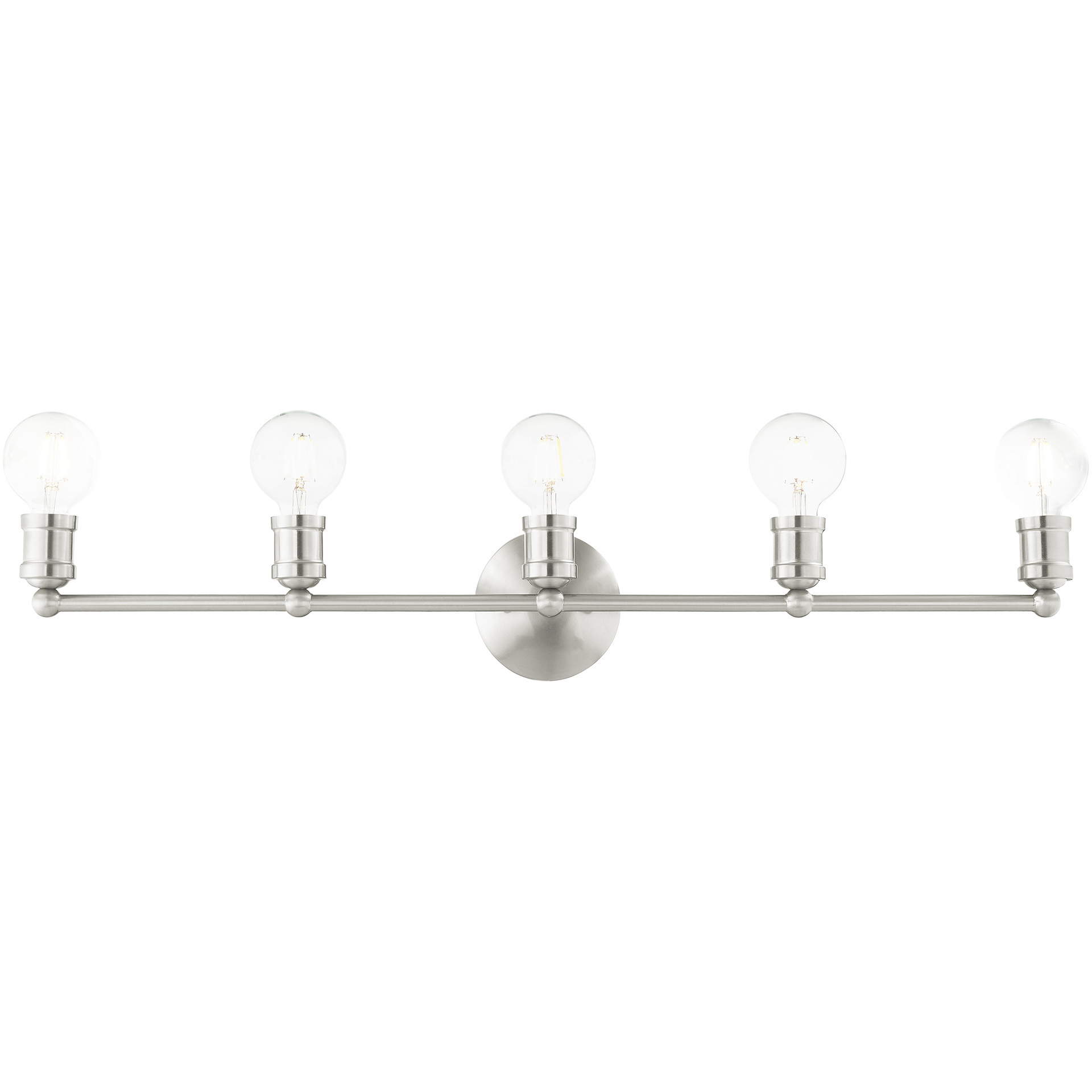 Lansdale 5 Light 33.88 inch Brushed Nickel Vanity Sconce Wall Light
