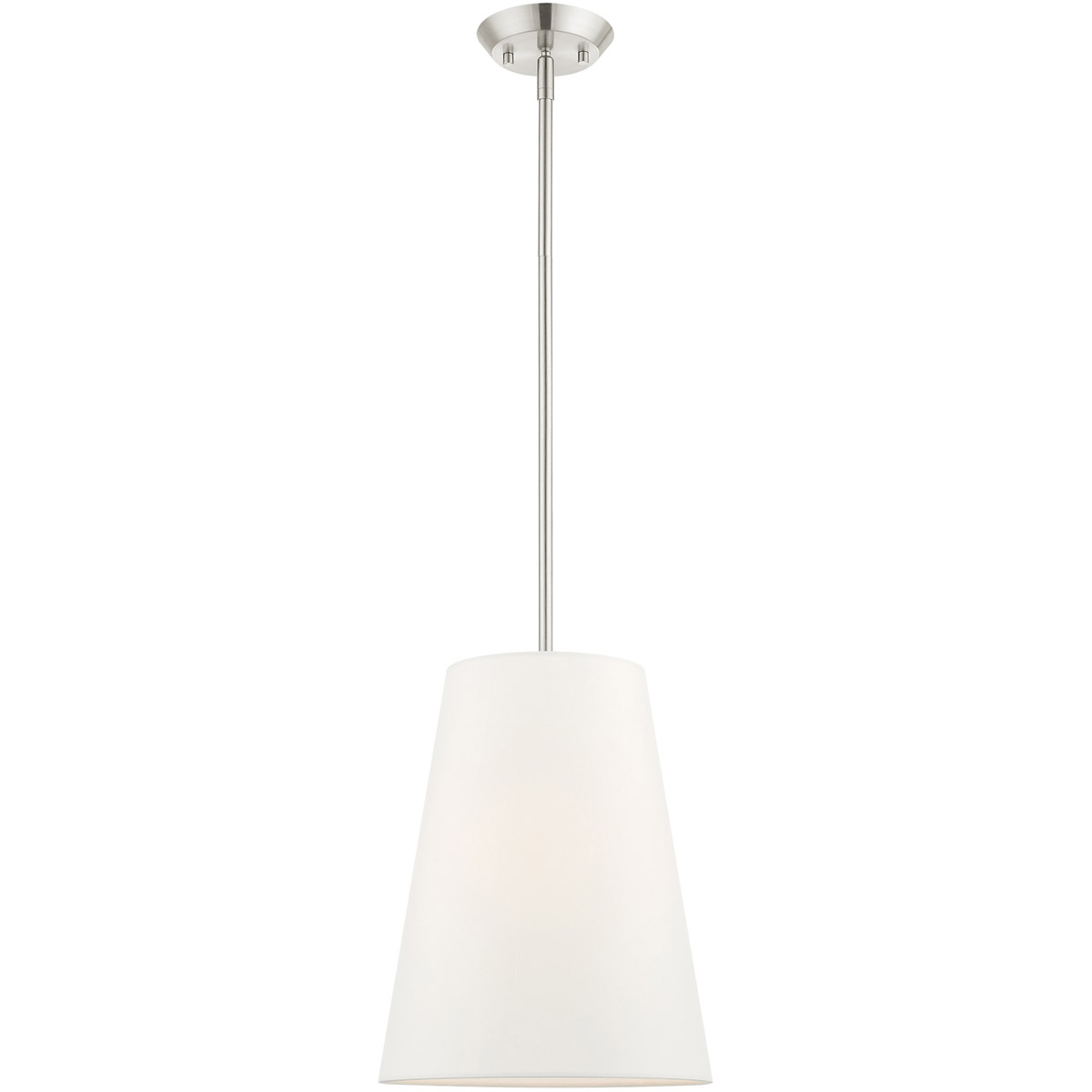 Prato 1 Light 11 inch Brushed Nickel Pendant Ceiling Light