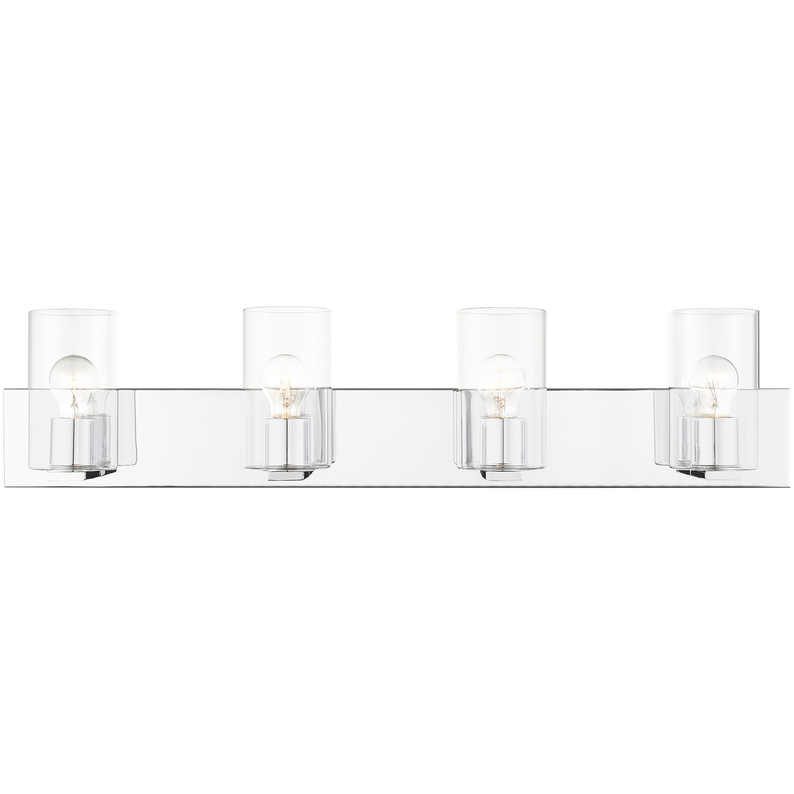 Zurich 4 Light 35.5 inch Polished Chrome Vanity Sconce Wall Light