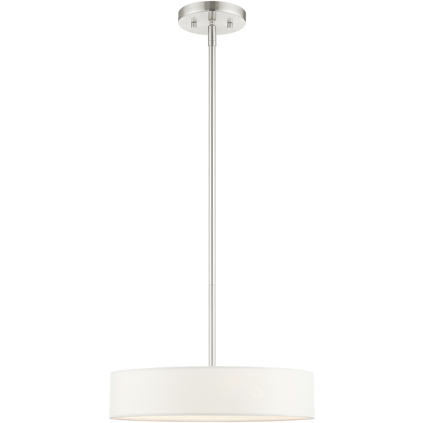 Venlo 4 Light 14 inch Brushed Nickel Small Drum Pendant Ceiling Light