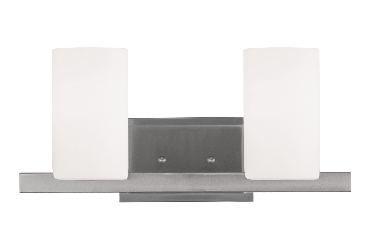 Astoria 2 Light 17 inch Brushed Nickel Bath Vanity Wall Light