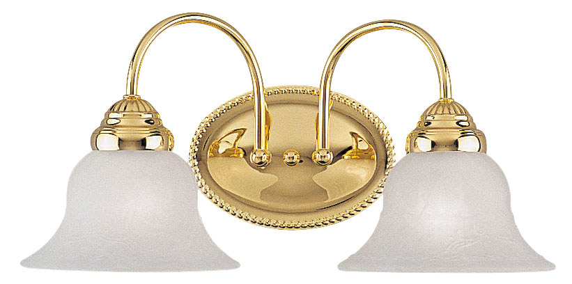 Edgemont 2 Light 17 inch Polished Brass Vanity Sconce Wall Light