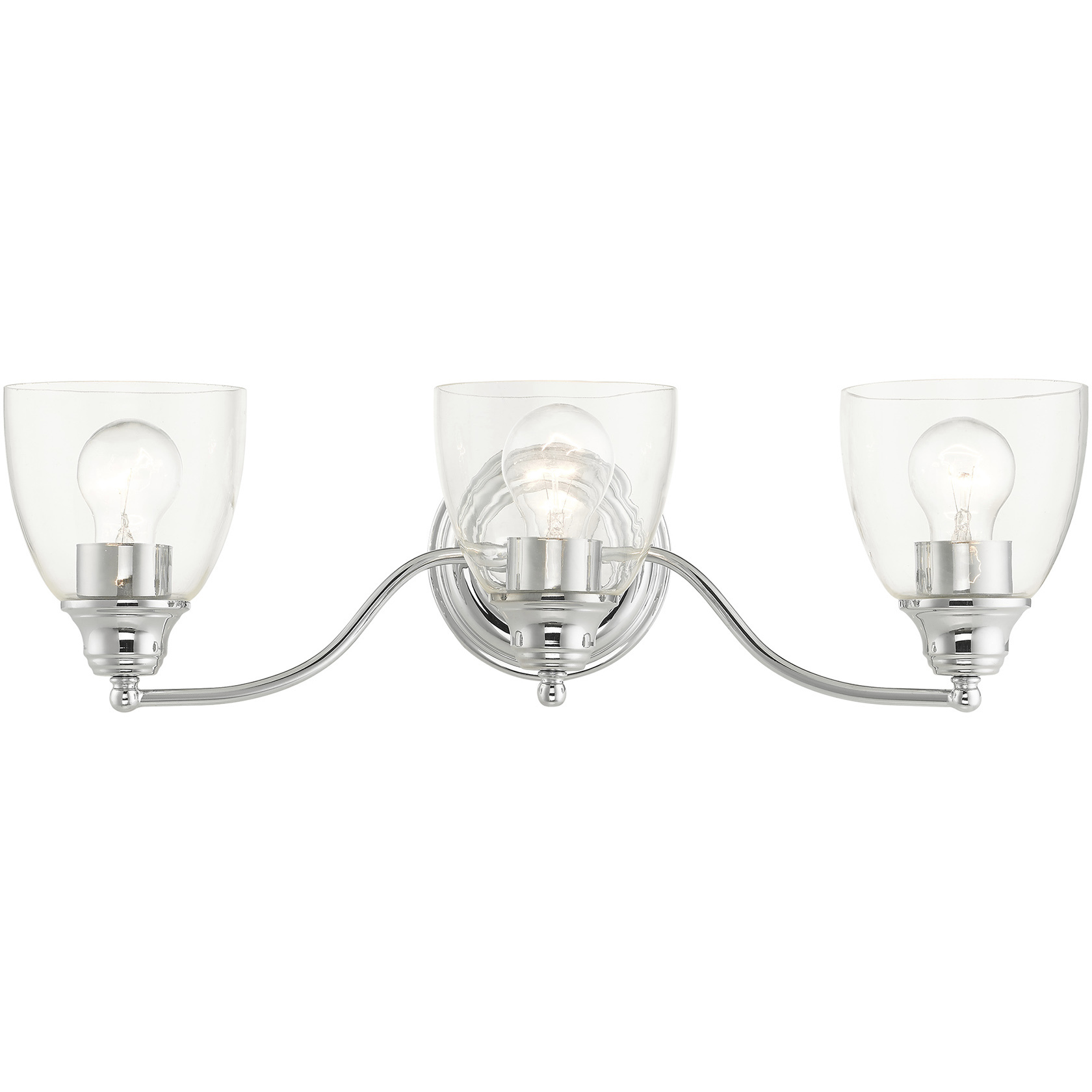 Montgomery 3 Light 23 inch Polished Chrome Vanity Sconce Wall Light