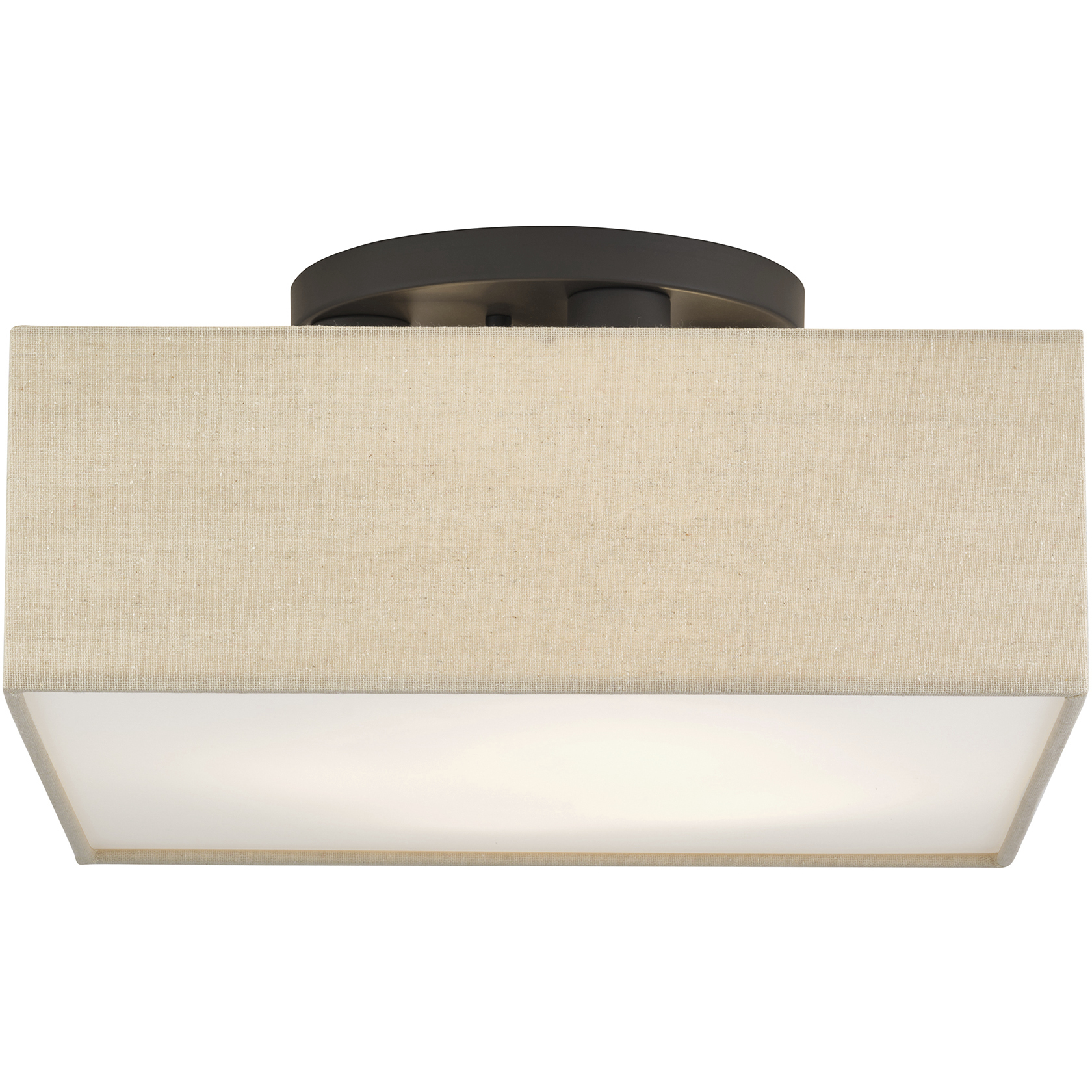 Summit 4 Light 15 inch Bronze Semi Flush Mount Ceiling Light, Large