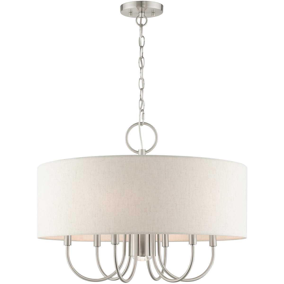 Blossom 7 Light 24 inch Brushed Nickel Pendant Chandelier Ceiling Light