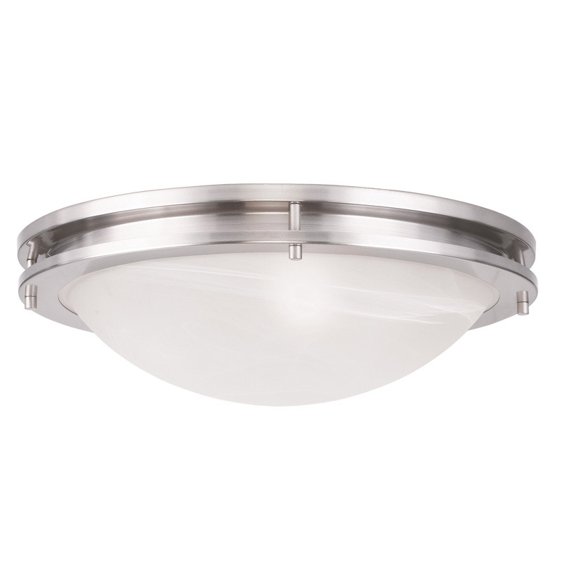Ariel 3 Light 17 inch Brushed Nickel Flush Mount Ceiling Light