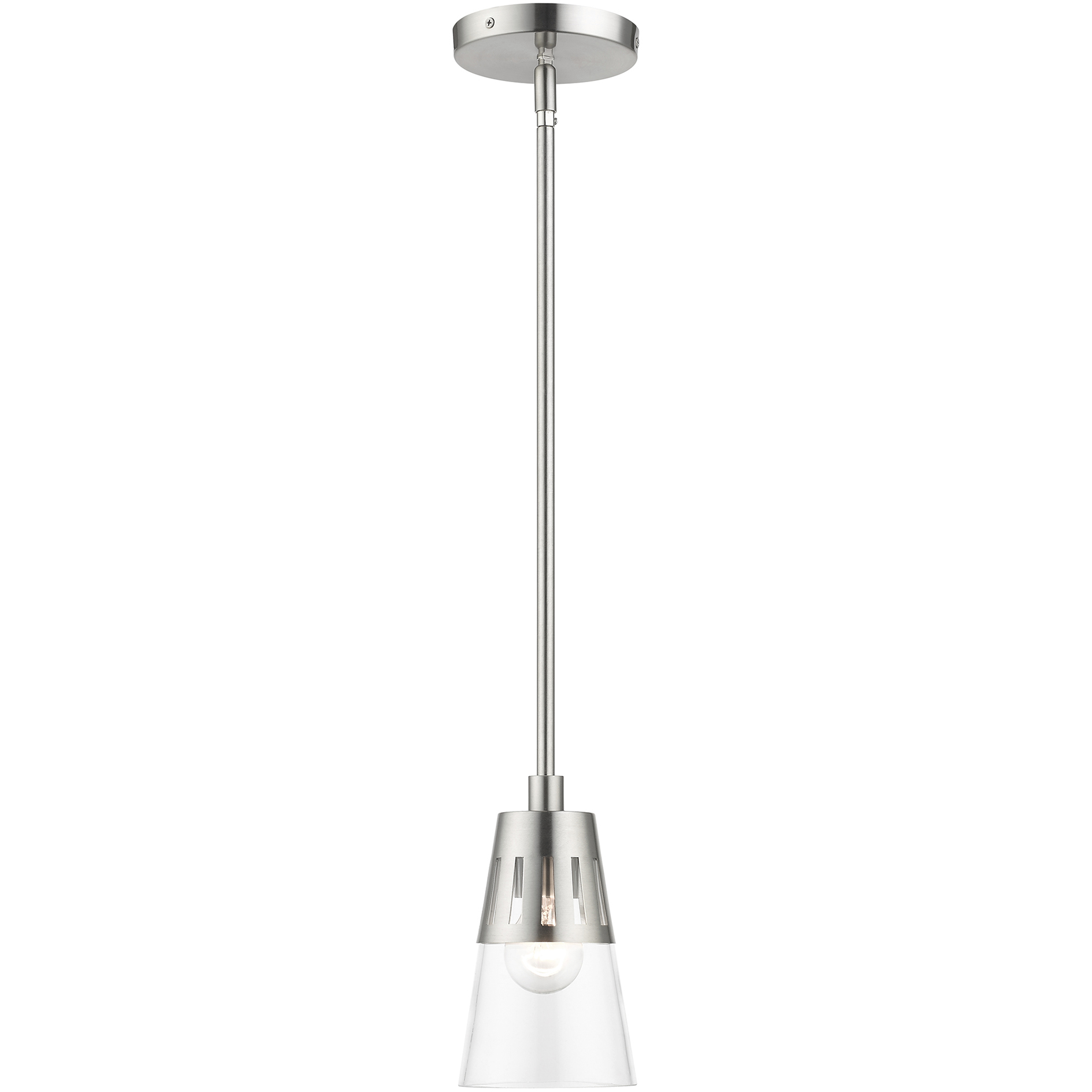 Bennington 1 Light 5.13 inch Brushed Nickel Mini Pendant Ceiling Light