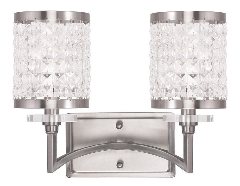 Grammercy 2 Light 14.25 inch Brushed Nickel Bath Vanity Wall Light