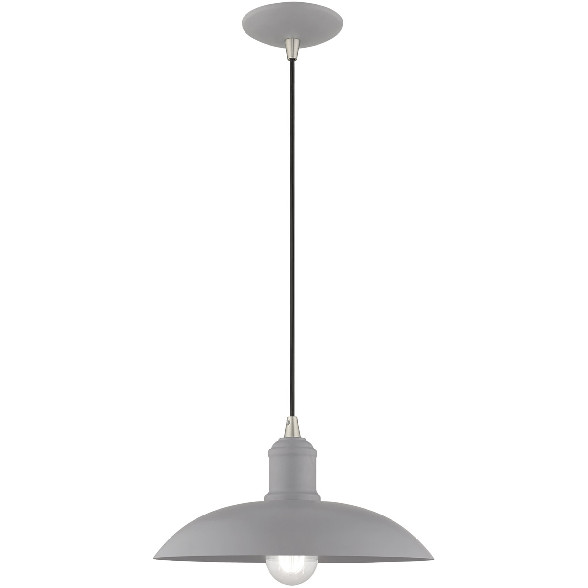 Allison 1 Light 12.5 inch Nordic Gray Mini Pendant Ceiling Light