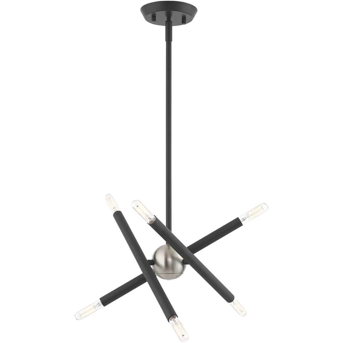 Soho 6 Light 12.5 inch Scandinavian Gray Chandelier Ceiling Light