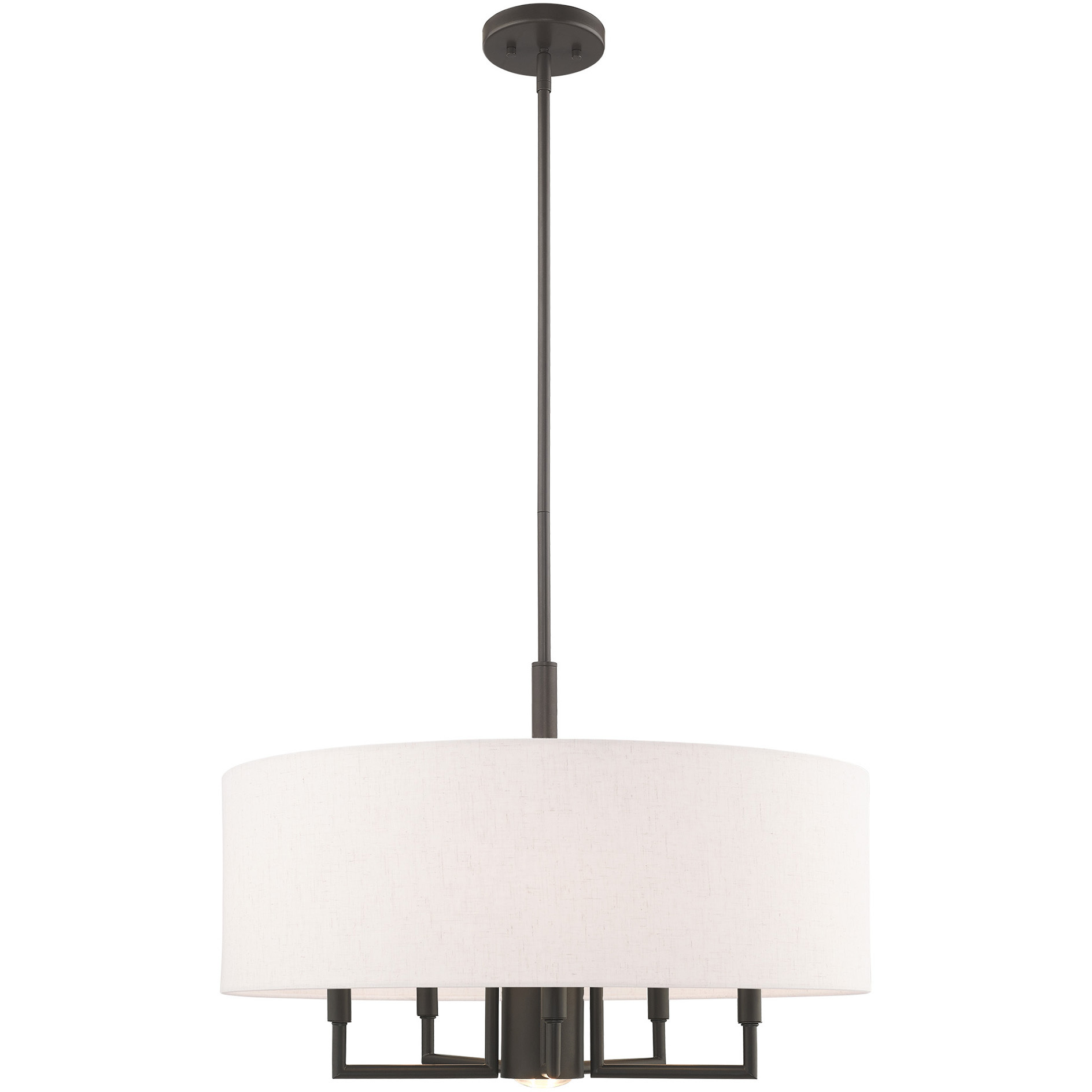 Monroe 6 Light 24 inch English Bronze Pendant Chandelier Ceiling Light