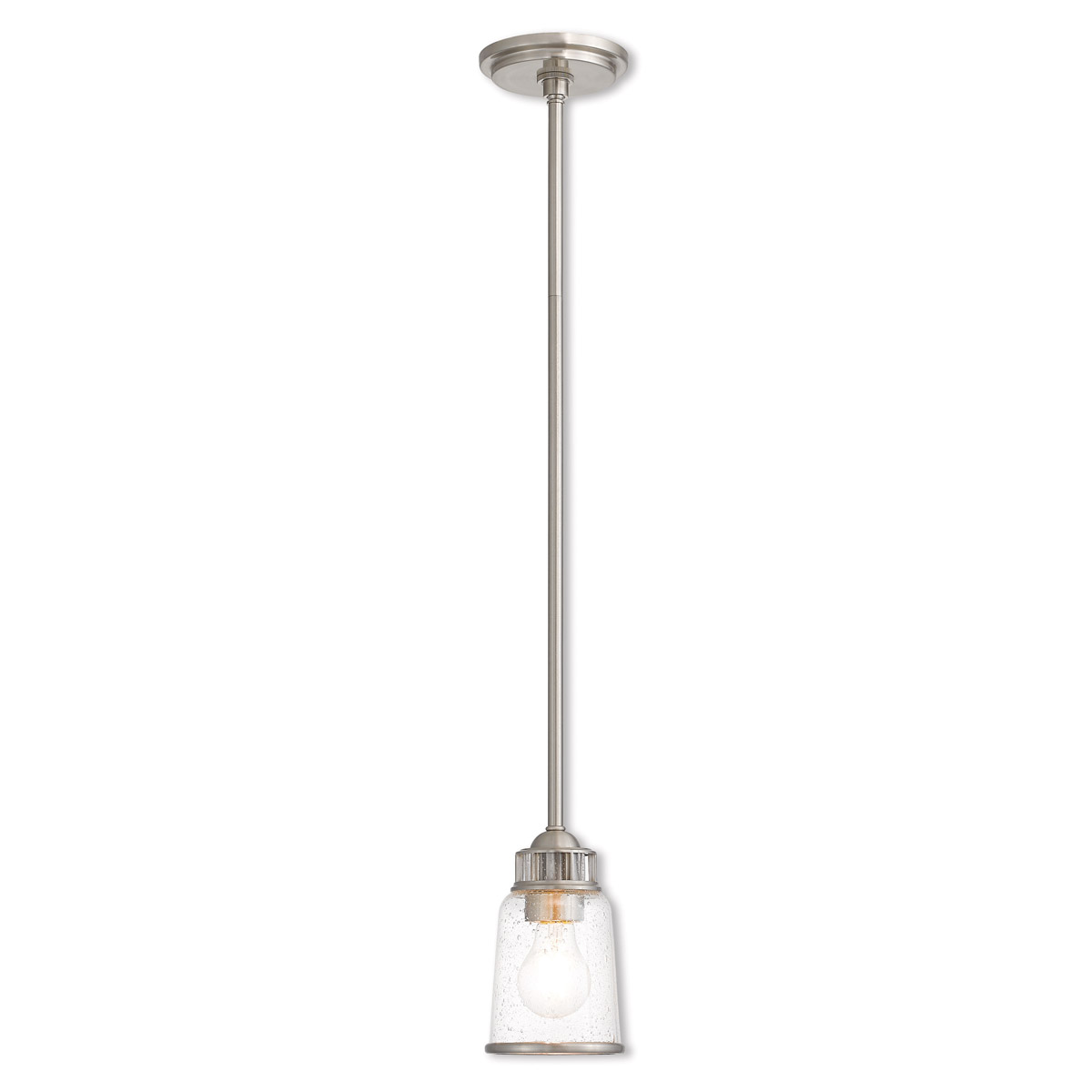 Lawrenceville 1 Light 5 inch Brushed Nickel Mini Pendant Ceiling Light