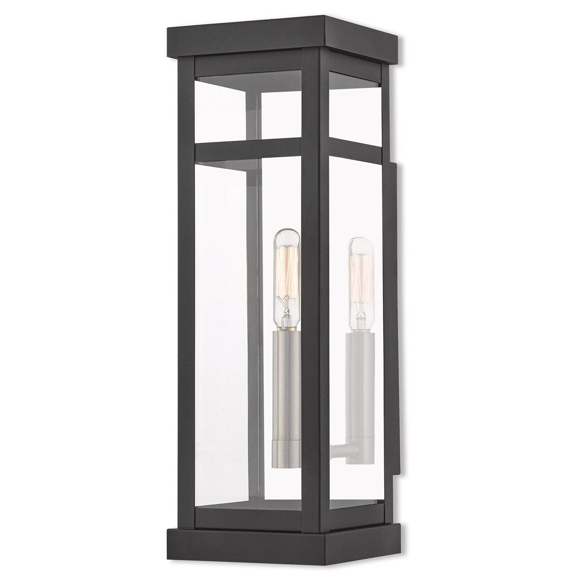 Hopewell 1 Light 15 inch Black Outdoor Wall Lantern
