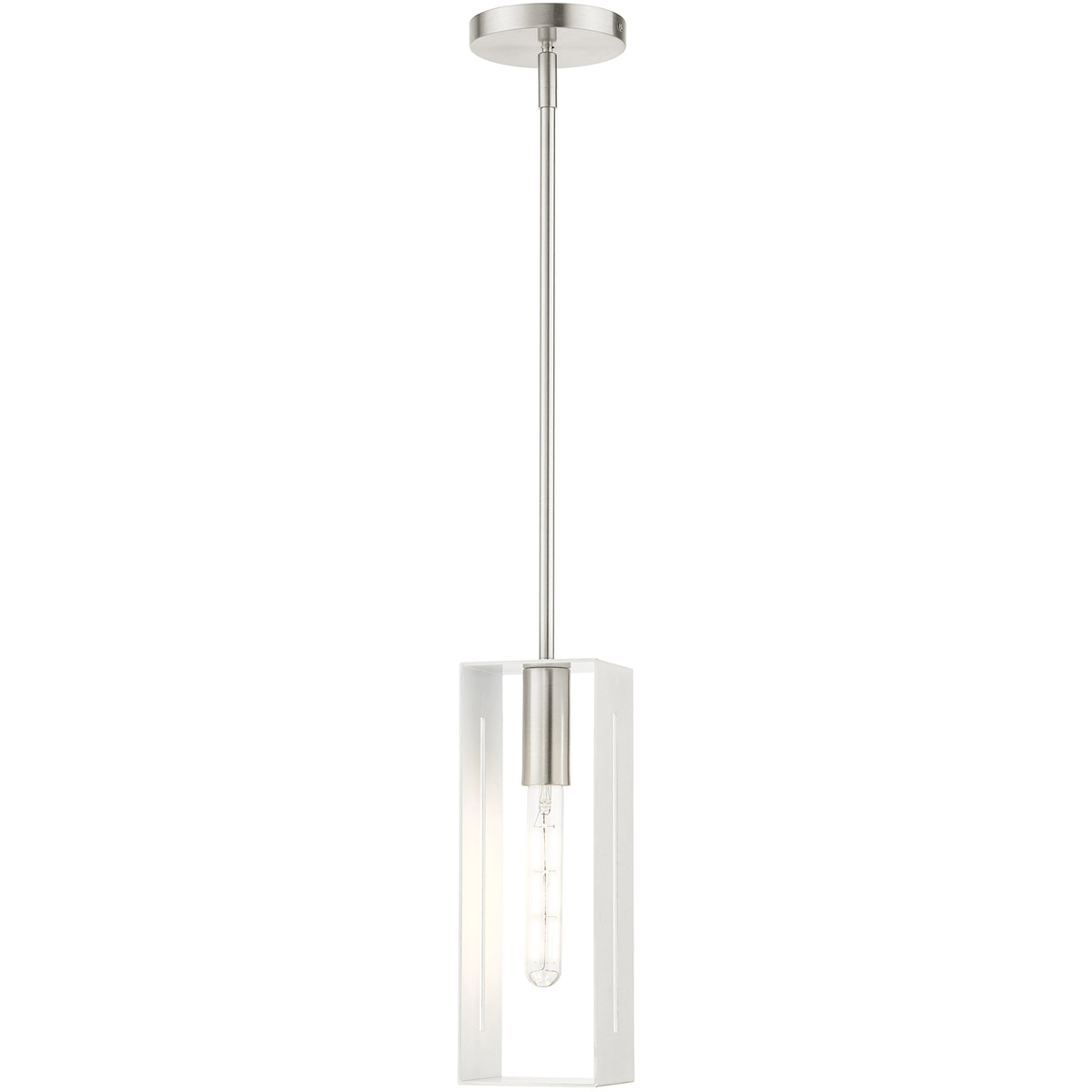 Soma 1 Light 5.13 inch Brushed Nickel Pendant Ceiling Light