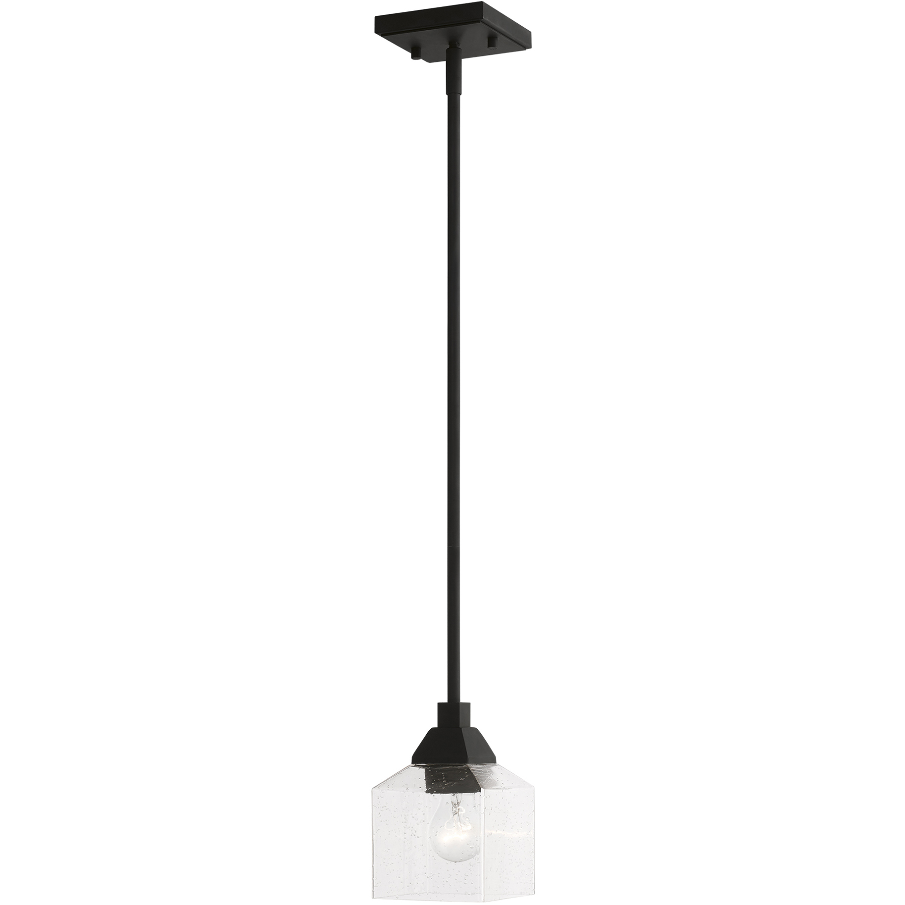 Aragon 1 Light 4.75 inch Black Mini Pendant Ceiling Light