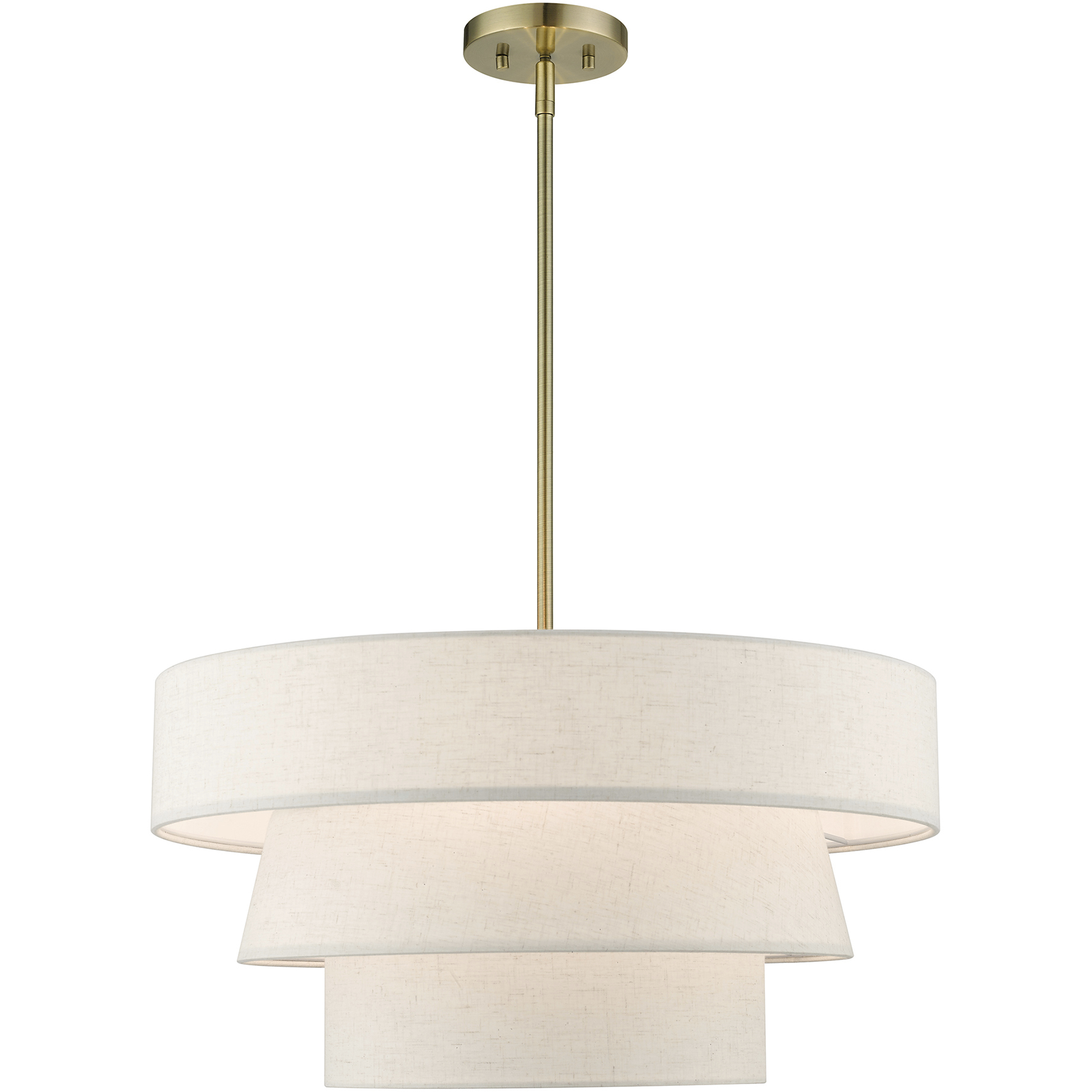 Livex Lighting 56724-01 Chandler 4 Light 23 inch Antique Brass