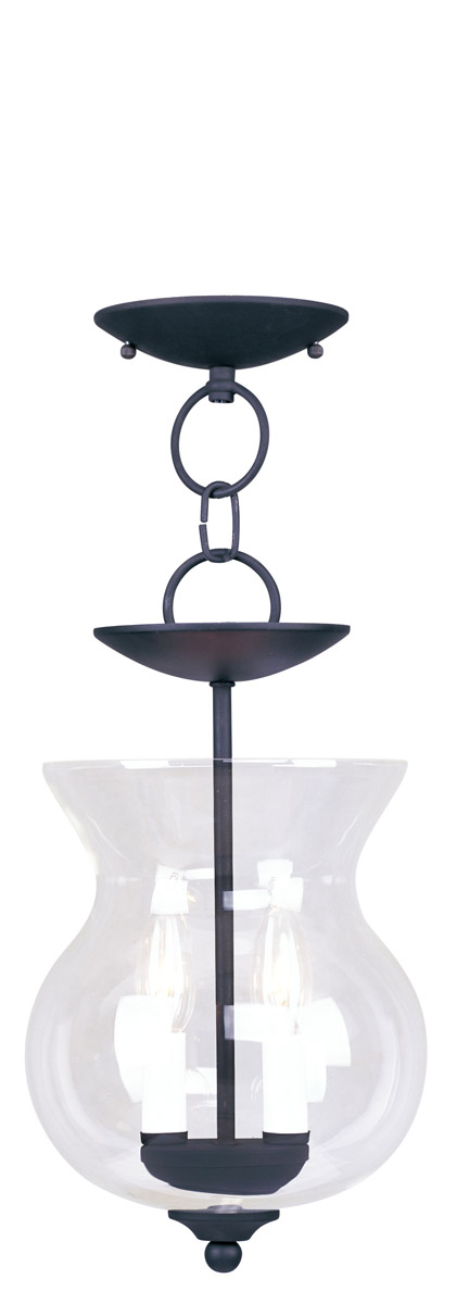 Heritage 2 Light 8.25 inch Black Convertible Mini Pendant/Ceiling Mount Ceiling Light