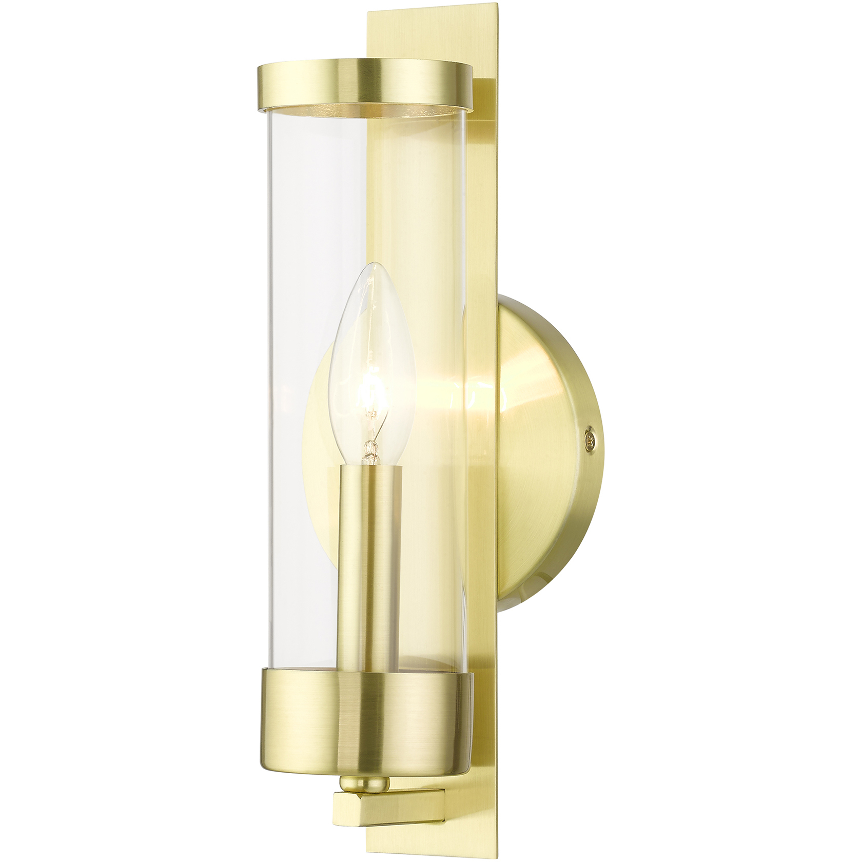Castleton 1 Light 4.75 inch Satin Brass ADA ADA Single Sconce Wall Light, Single