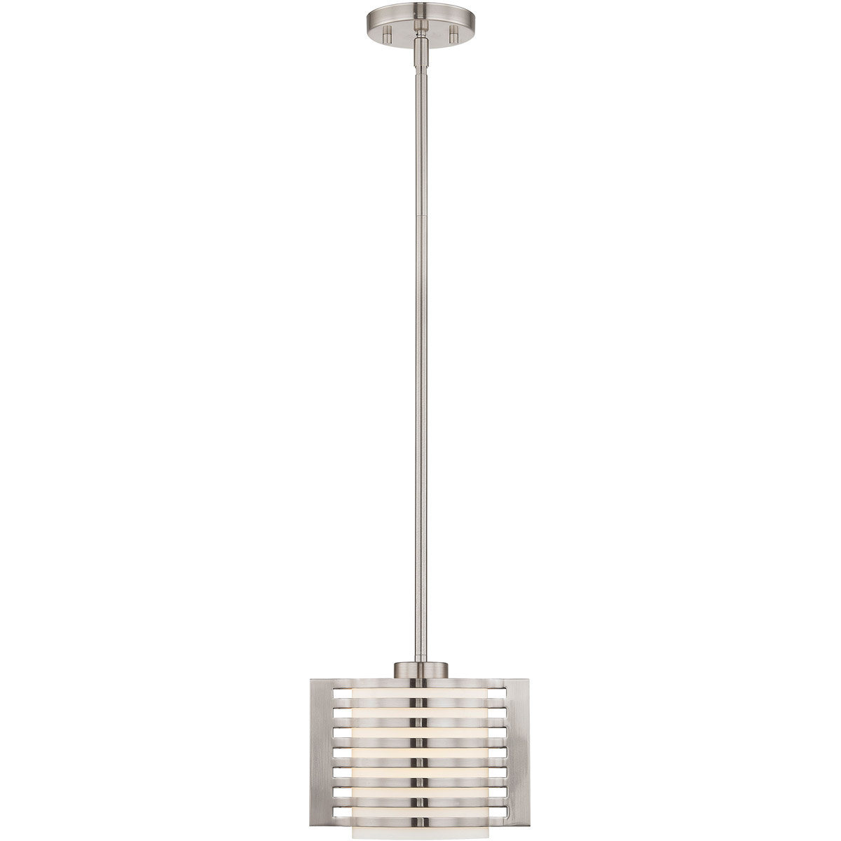 Hilliard 1 Light 4.5 inch Brushed Nickel Mini Pendant Ceiling Light