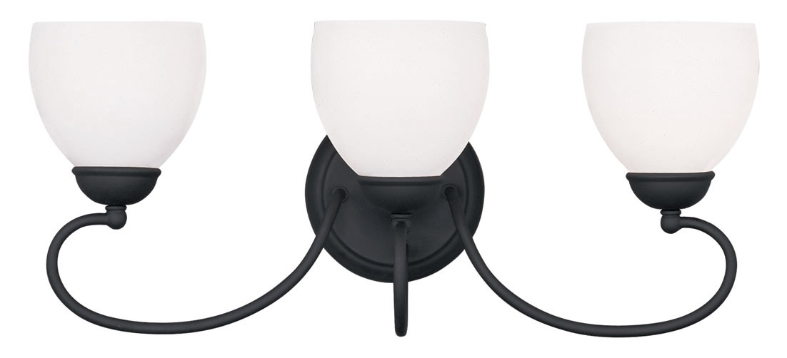 Brookside 3 Light 23 inch Black Bath Vanity Wall Light